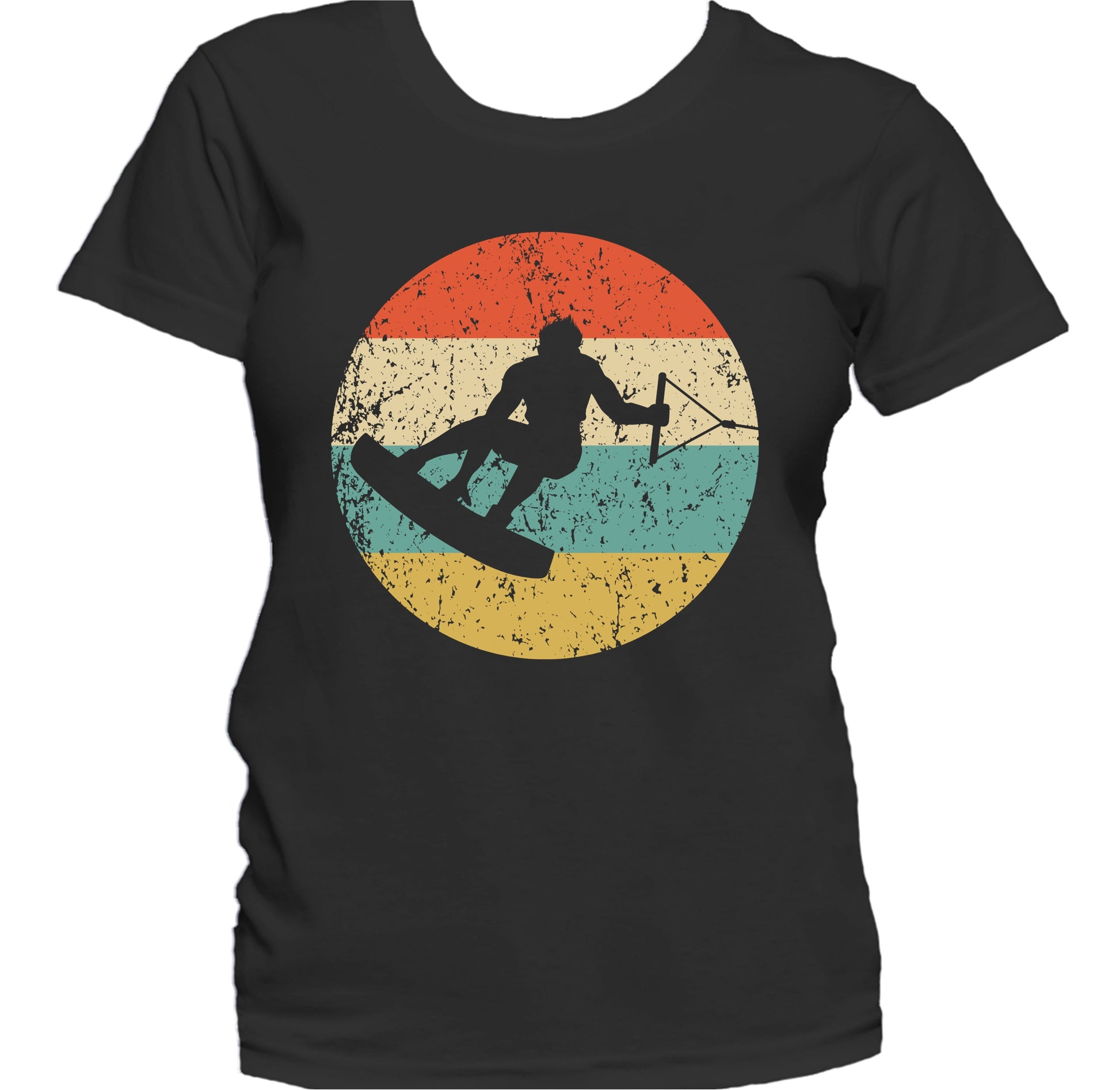 Wakeboarding Wakeboarder Retro Extreme Sports Wakeboard Women's T-Shirt