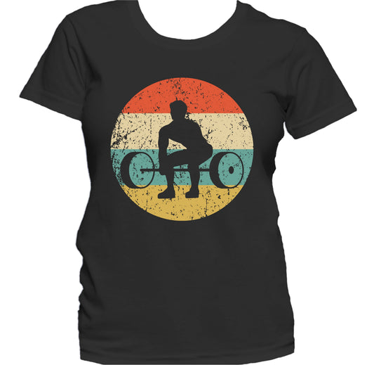 Weightlifting Powerlifting Retro Fitness Weightlifter Women's T-Shirt
