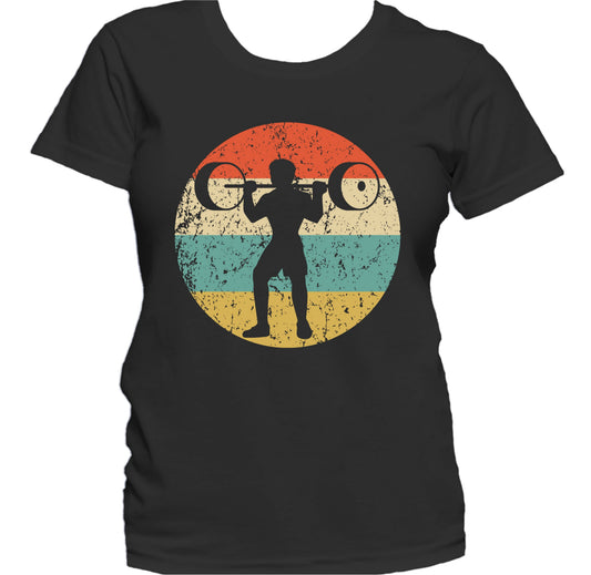 Weightlifting Powerlifting Retro Weightlifting Fitness Women's T-Shirt