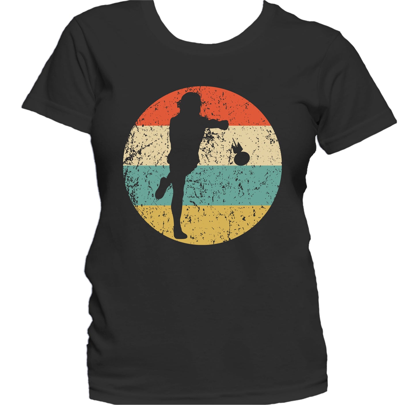 Lawn Darts Player Silhouette Retro Lawn Darts Women's T-Shirt