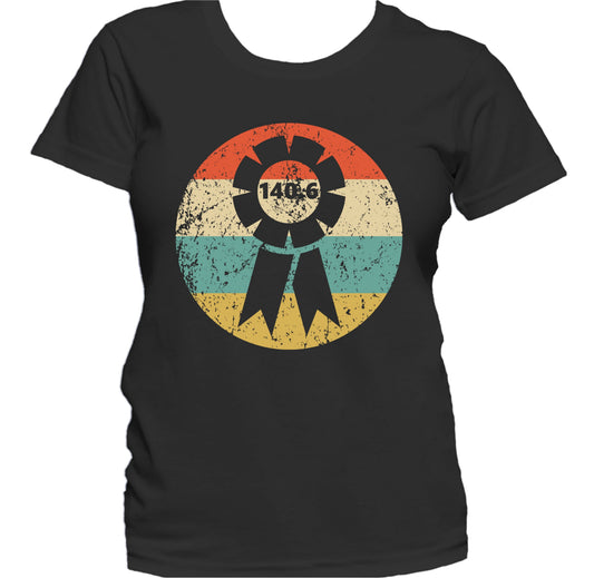140.6 Triathlon Finisher Ribbon Icon Retro Triathlete Women's T-Shirt