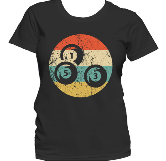 Pool Balls Icon Retro Billiards Women's T-Shirt