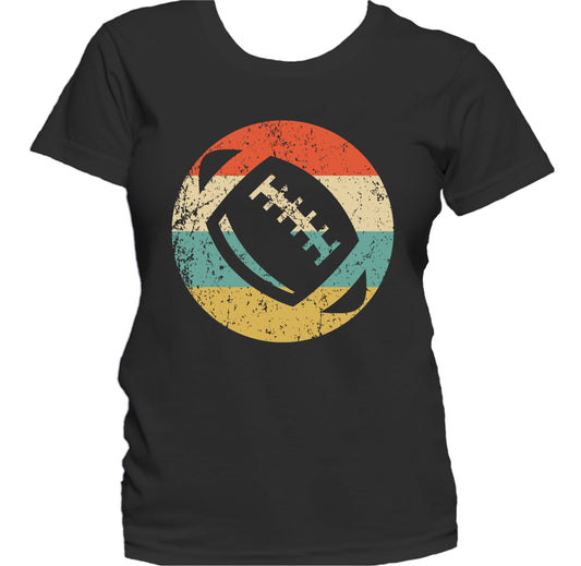 Football Ball Icon Retro Football Women's T-Shirt