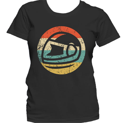 Motorcycle Helmet Icon Retro Motorcycle Women's T-Shirt