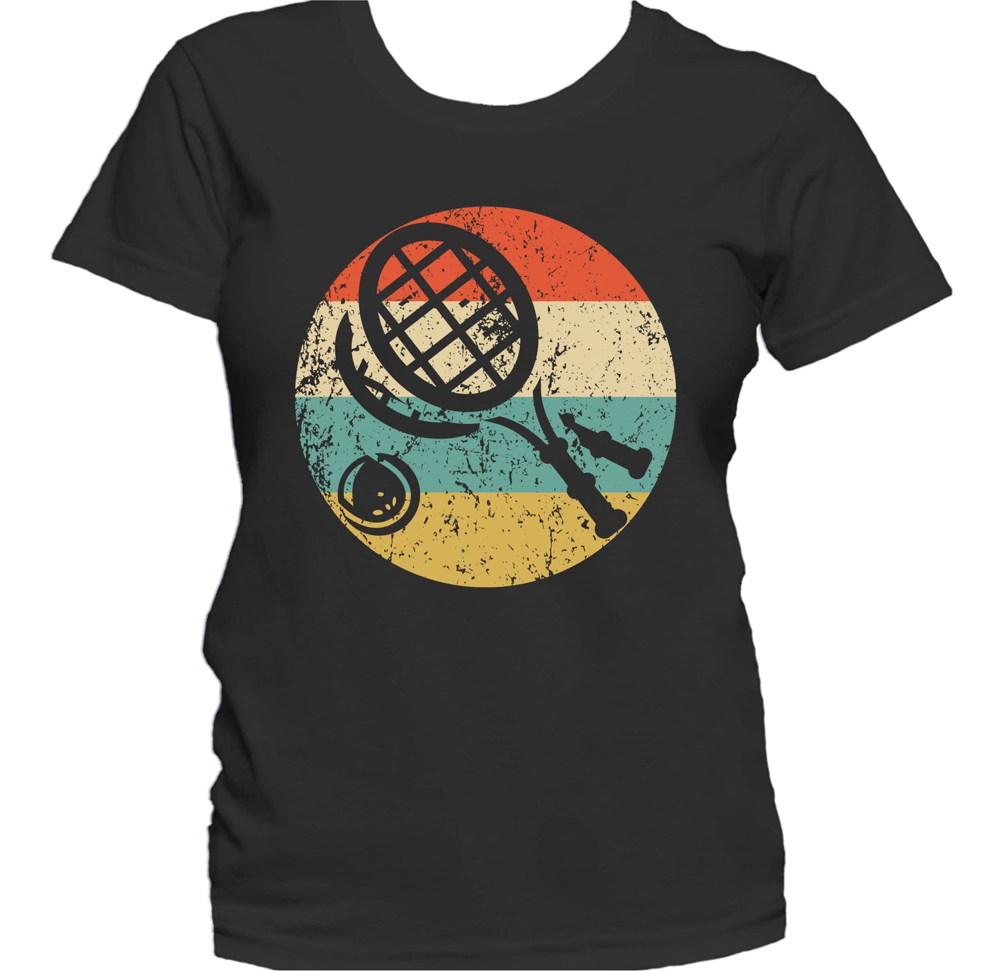 Tennis Rackets Icon Retro Tennis Women's T-Shirt