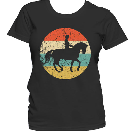 Equestrian Horse Icon Retro Dressage Women's T-Shirt