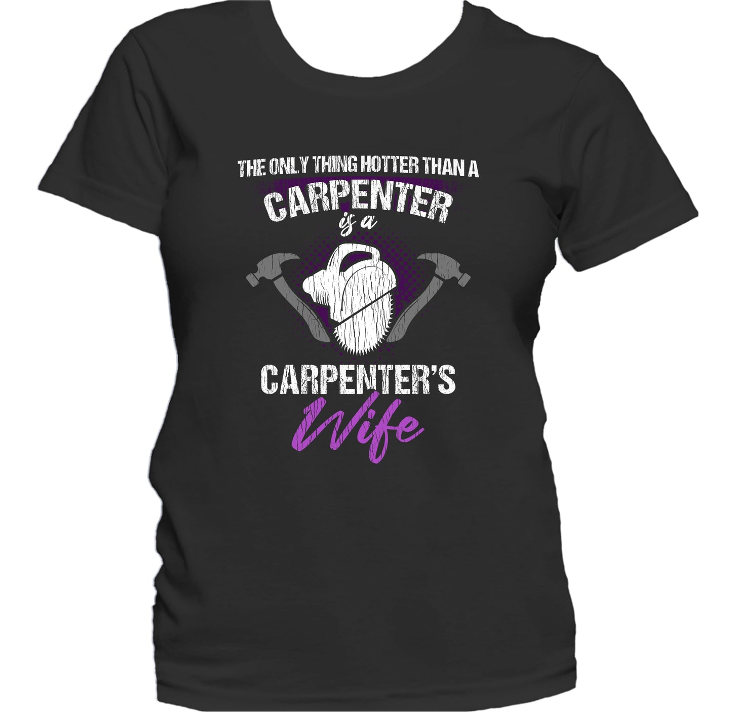Sawdust Is Man Glitter Funny Carpenter Carpentry Woodworker Women's T-Shirt