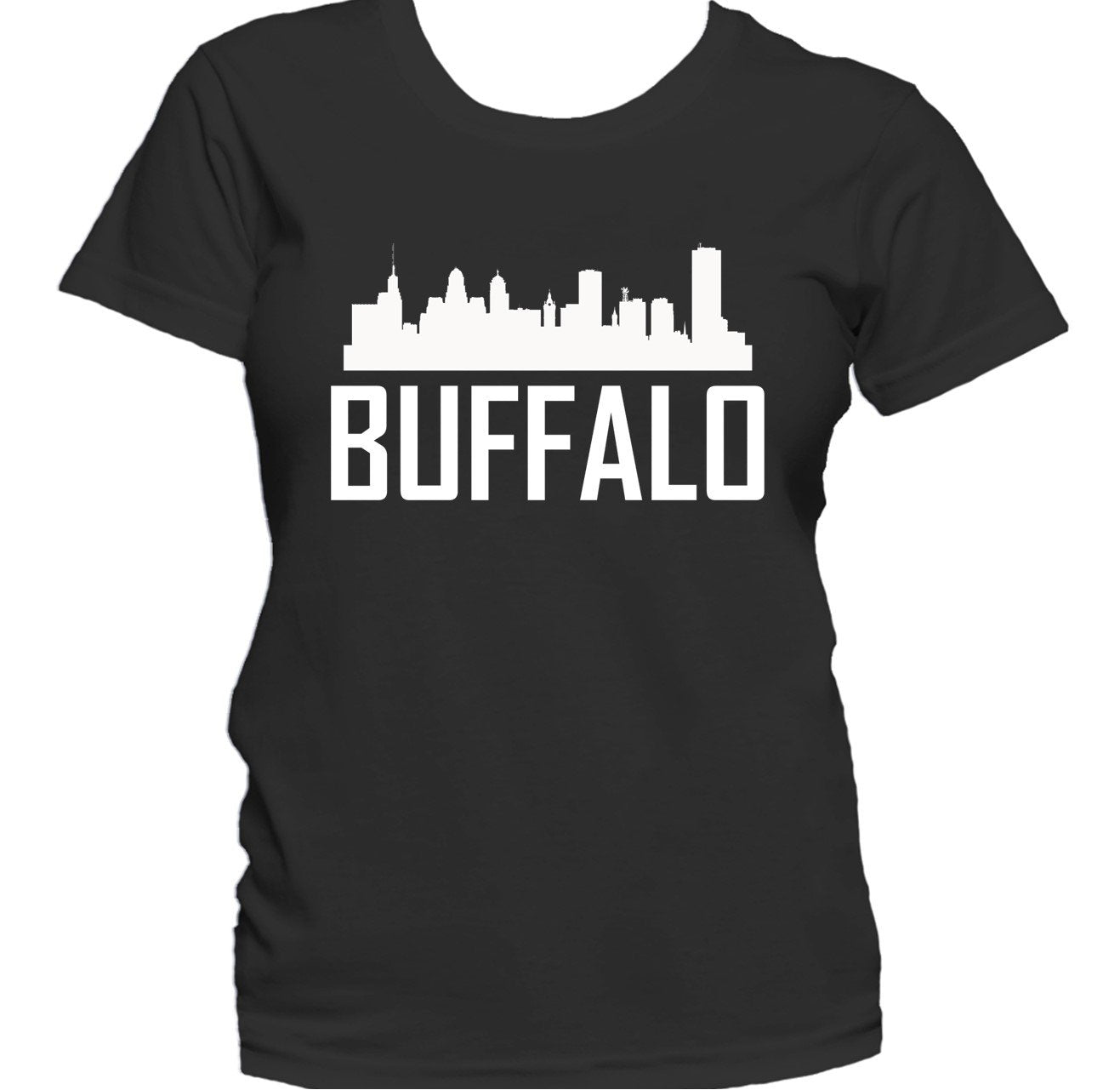 Buffalo NY Skyline Silhouette Cityscape Women's T-Shirt