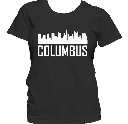 Columbus OH Skyline Silhouette Cityscape Women's T-Shirt