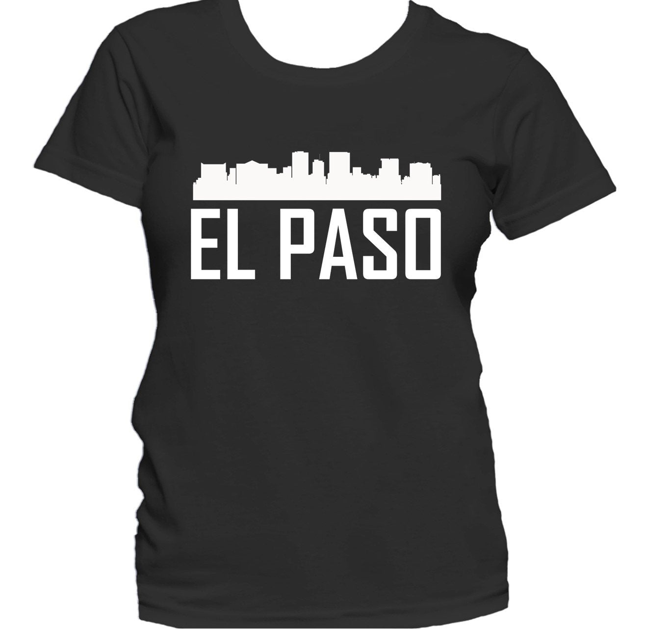 El Paso TX Skyline Silhouette Cityscape Women's T-Shirt