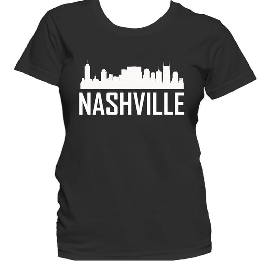 Nashville TN Skyline Silhouette Cityscape Women's T-Shirt