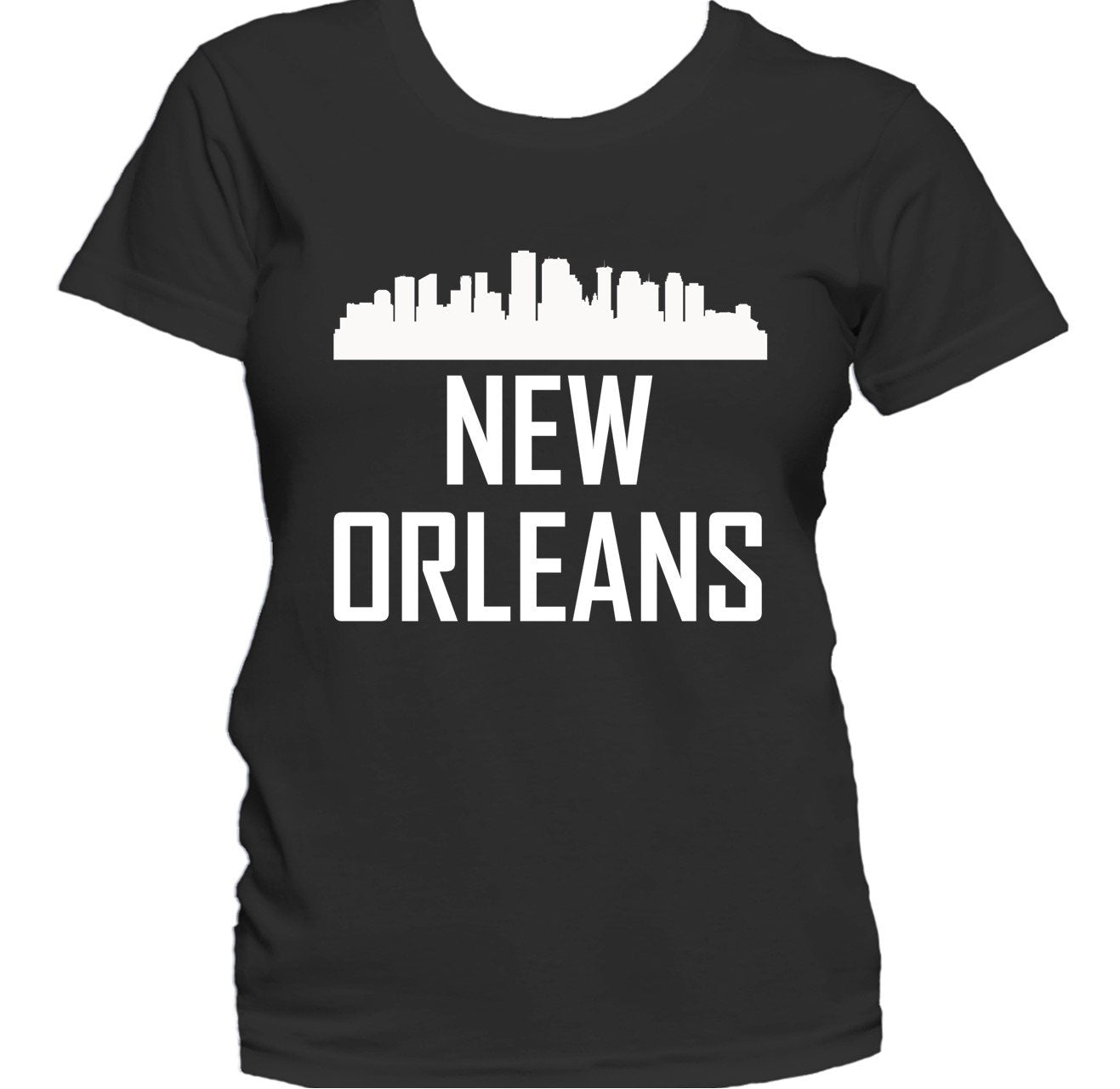 New Orleans LA Skyline Silhouette Cityscape Women's T-Shirt