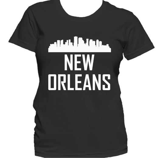 New Orleans LA Skyline Silhouette Cityscape Women's T-Shirt