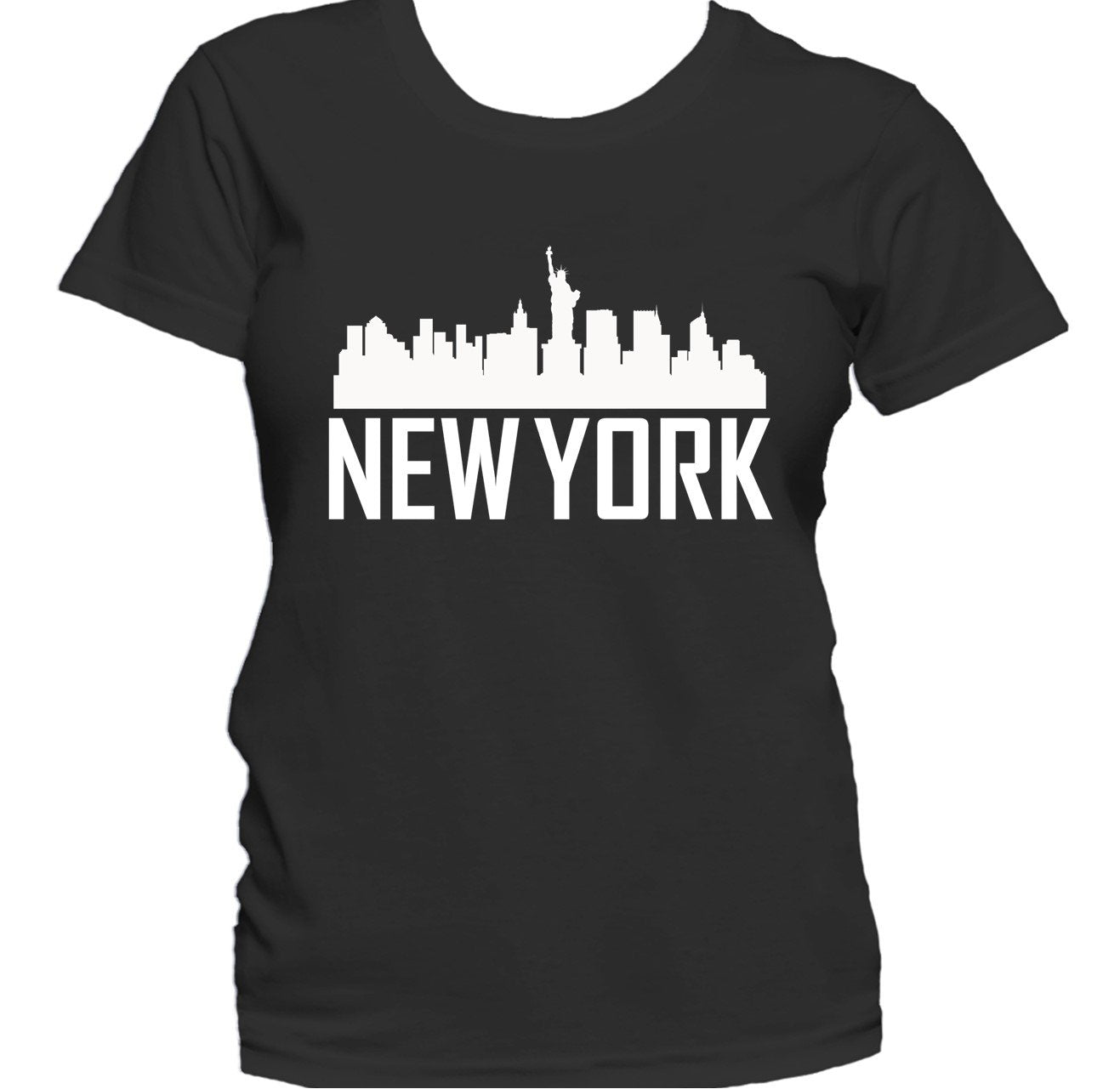 New York NY Skyline Silhouette Cityscape Women's T-Shirt