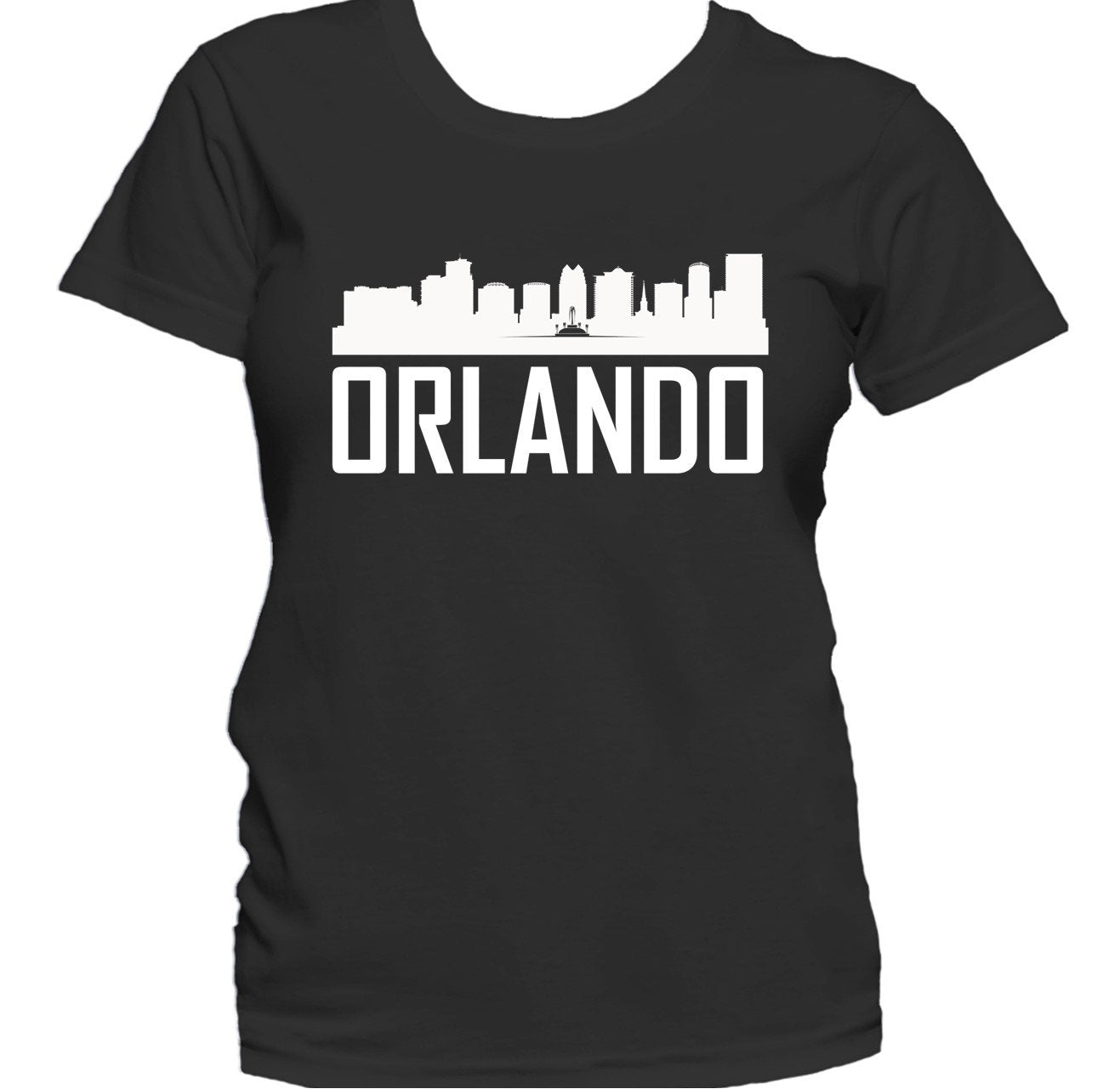 Orlando FL Skyline Silhouette Cityscape Women's T-Shirt
