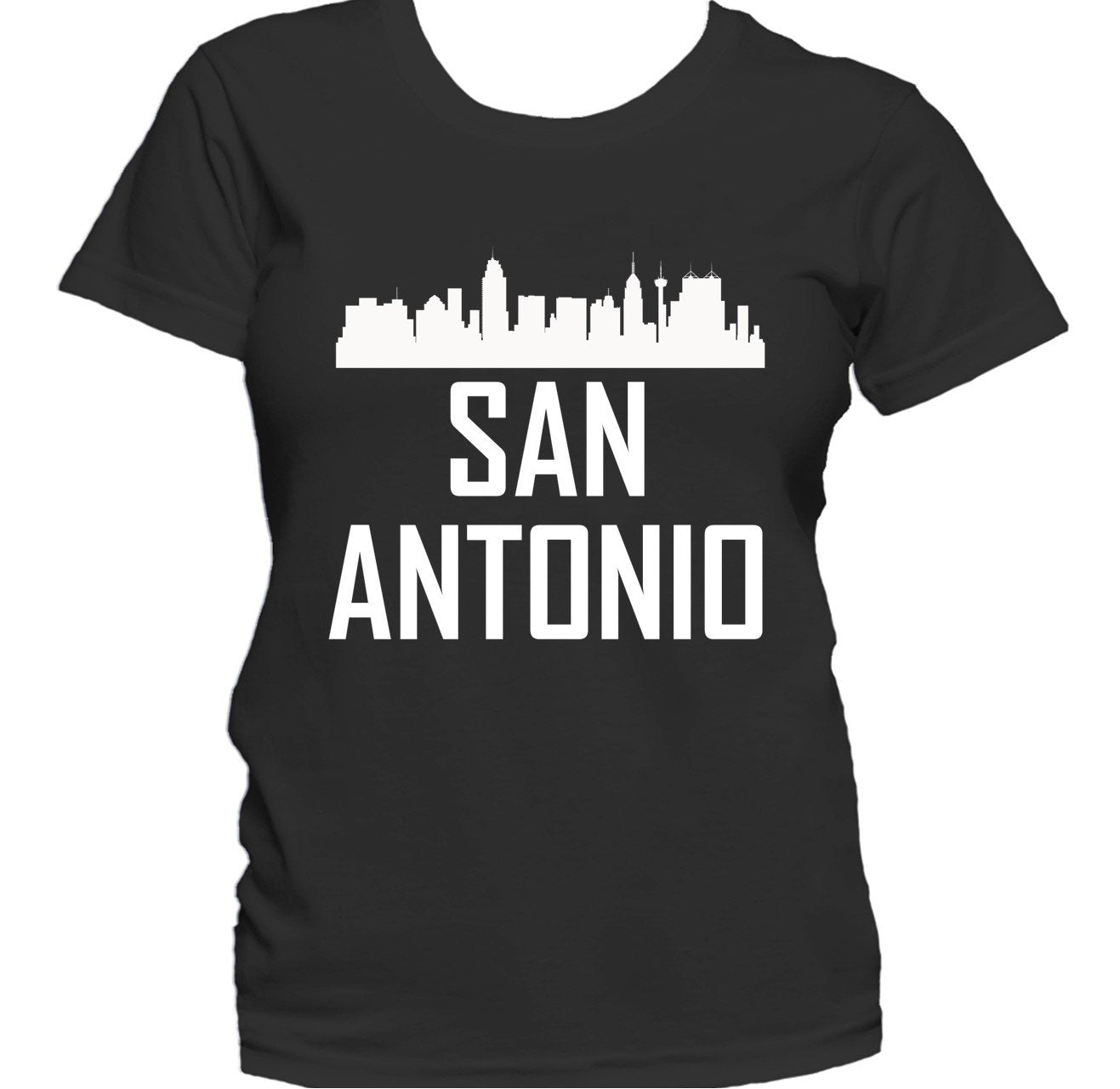 San Antonio TX Skyline Silhouette Cityscape Women's T-Shirt