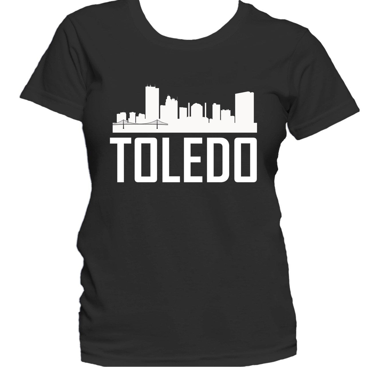 Toledo OH Skyline Silhouette Cityscape Women's T-Shirt