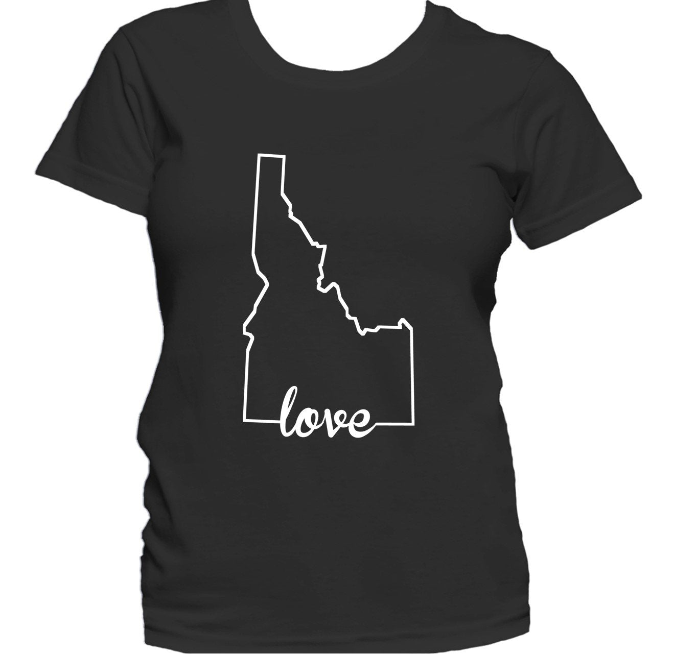 Women's Idaho Shirt - Idaho Love State Outline Women's T-Shirt