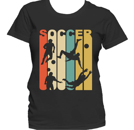 Retro 1970's Style Soccer Women's T-Shirt