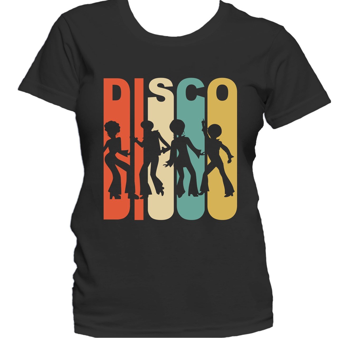 Retro 1970's Style Disco Dancers Women's T-Shirt