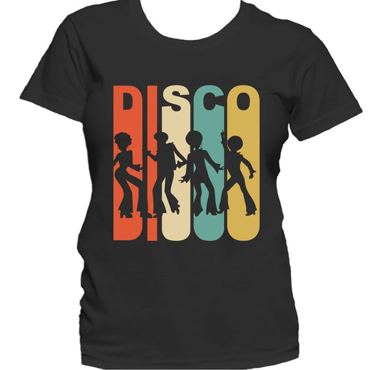 Retro 1970's Style Disco Dancers Women's T-Shirt