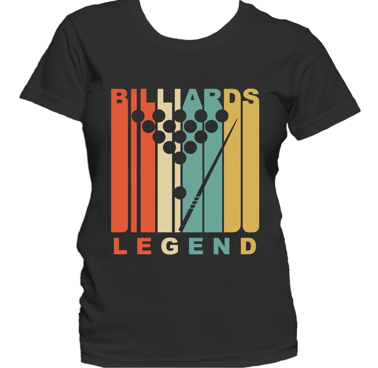Retro 1970's Style Billiards Legend Retro Pool Women's T-Shirt