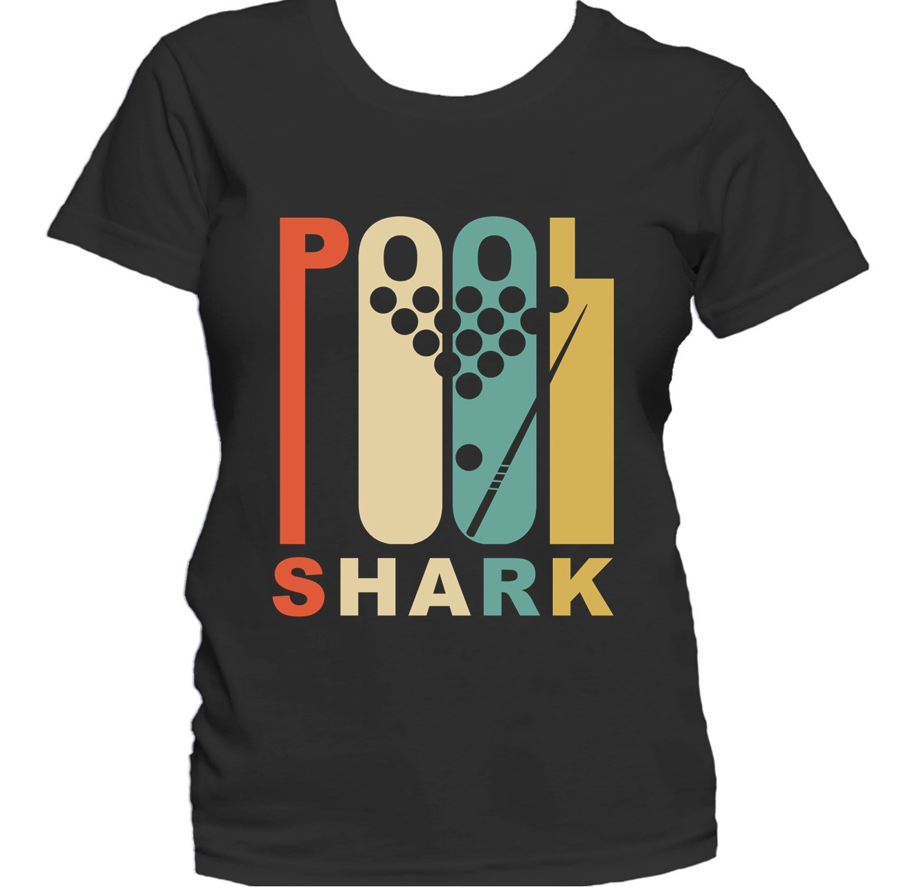 Retro 1970's Style Pool Shark Retro Billiards Women's T-Shirt