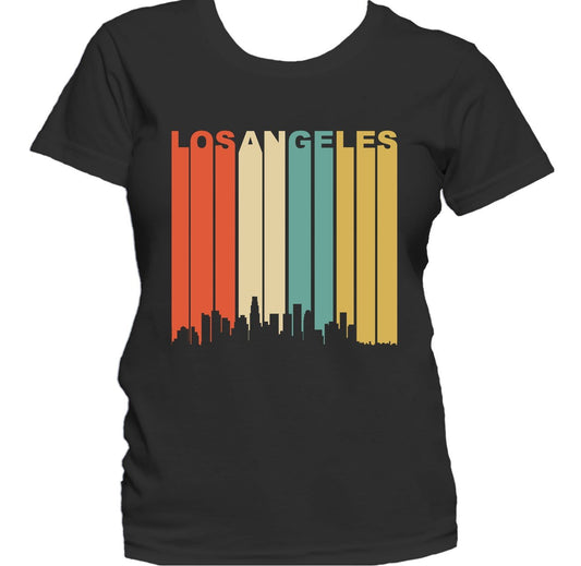 Retro 1970's Style Los Angeles California Downtown Skyline Women's T-Shirt