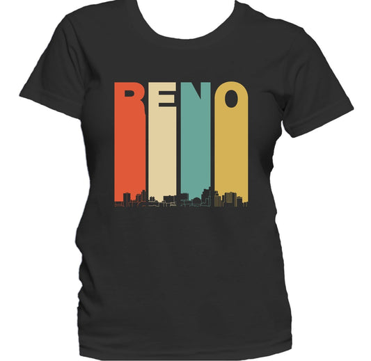 Retro 1970's Style Reno Nevada Skyline Women's T-Shirt