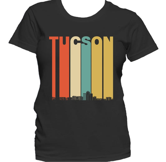Retro 1970's Style Tucson Arizona Skyline Women's T-Shirt