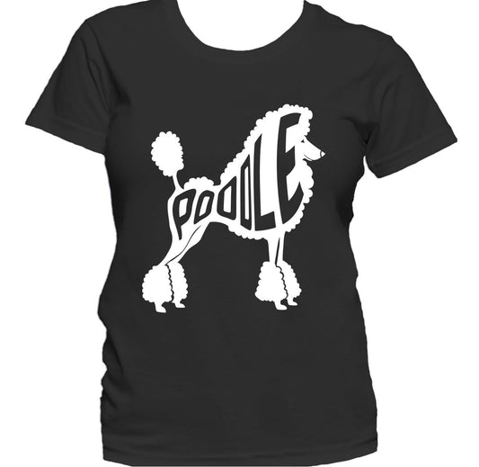 Poodle Silhouette Cool Dog Owner Women's T-Shirt