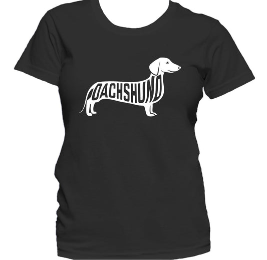 Dachshund Silhouette Cool Dog Owner Women's T-Shirt