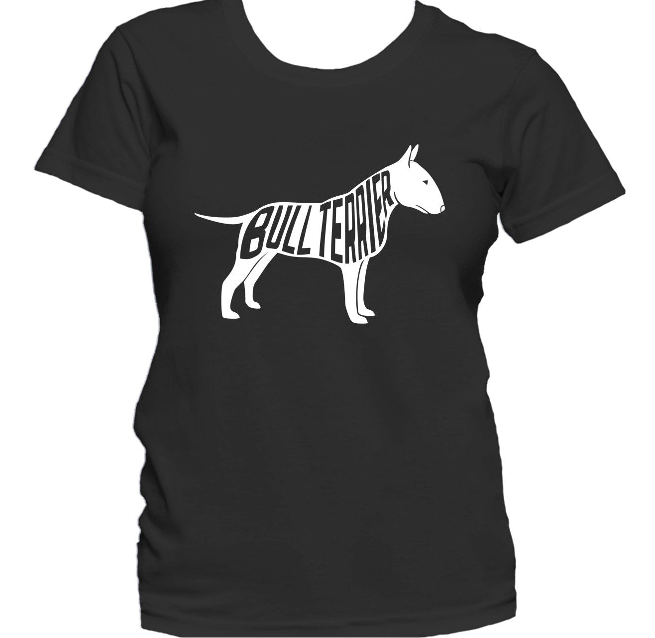 Bull Terrier Silhouette Cool Dog Owner Women's T-Shirt