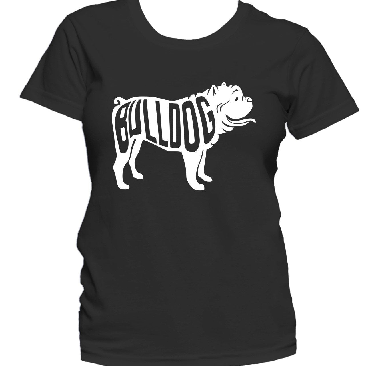 Bulldog Silhouette Cool Dog Owner Women's T-Shirt
