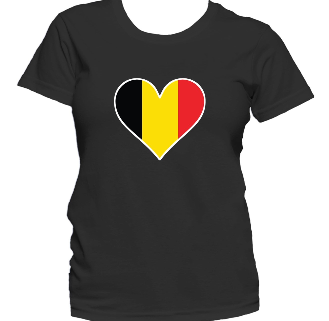 Belgian Flag Heart Belgium Love Women's T-Shirt