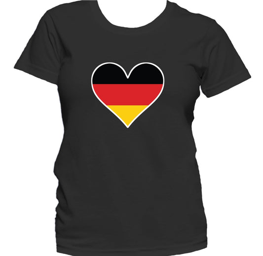 German Flag Heart Germany Love Women's T-Shirt