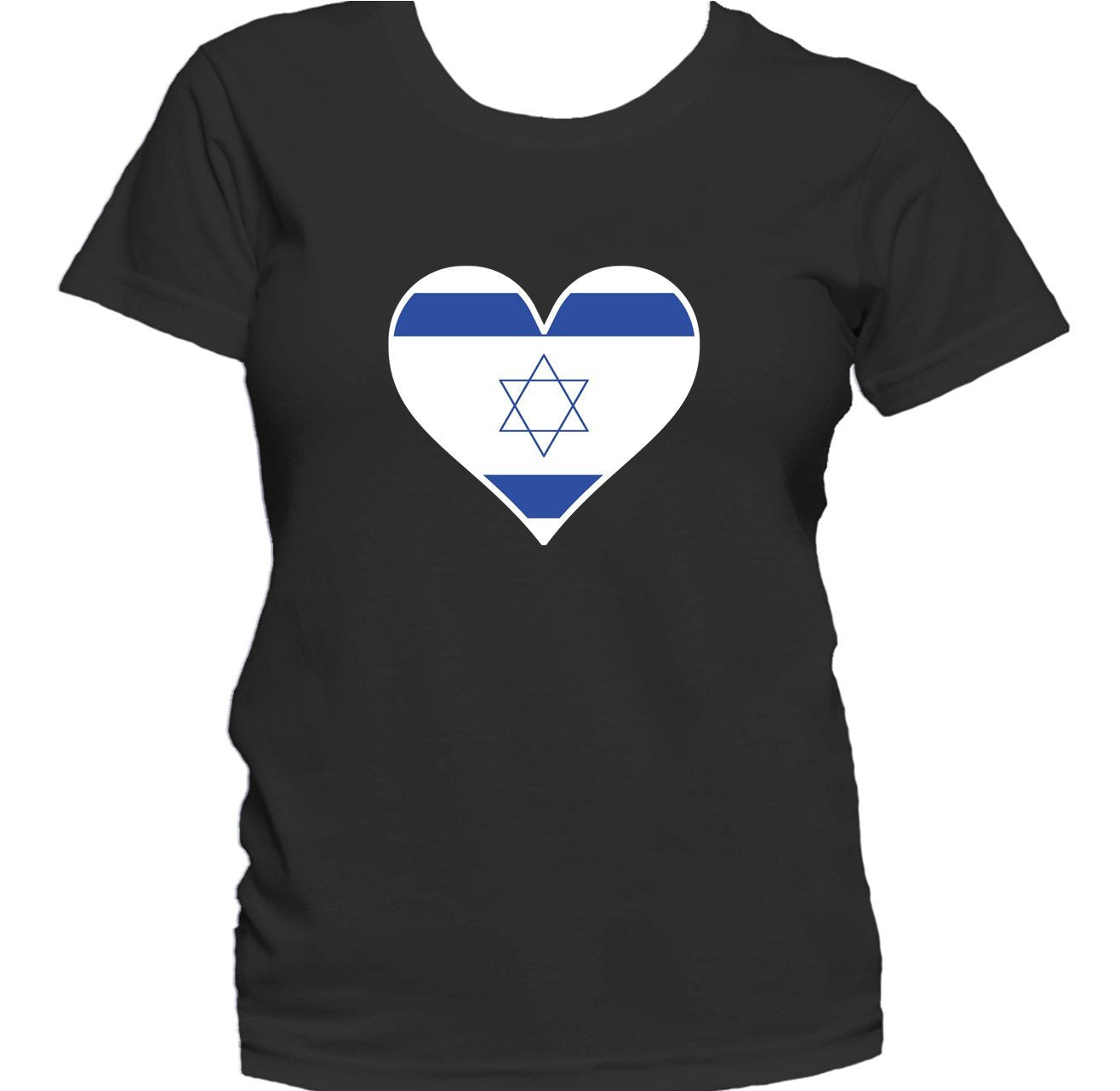 Israeli Flag Heart Israel Love Women's T-Shirt