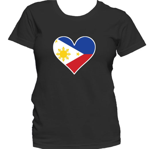 Filipino Flag Heart Philippines Love Women's T-Shirt