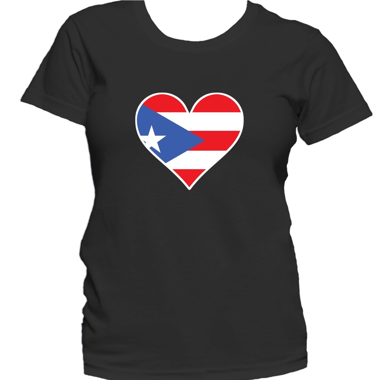 Puerto Rican Flag Heart Puerto Rico Love Women's T-Shirt