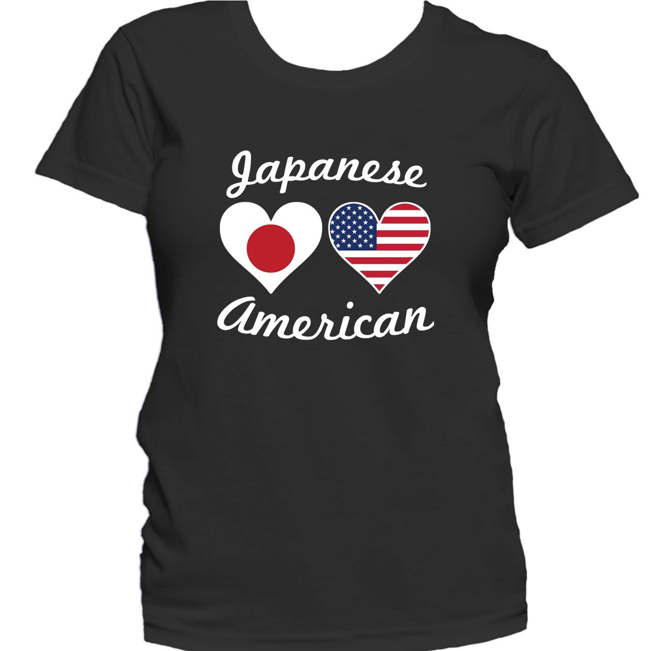 Japanese American Heart Flags Women's T-Shirt