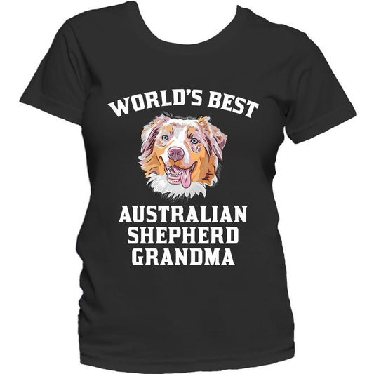 World's Best Australian Shepherd Grandma Dog Women's T-Shirt