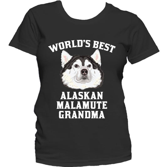 World's Best Alaskan Malamute Grandma Dog Women's T-Shirt