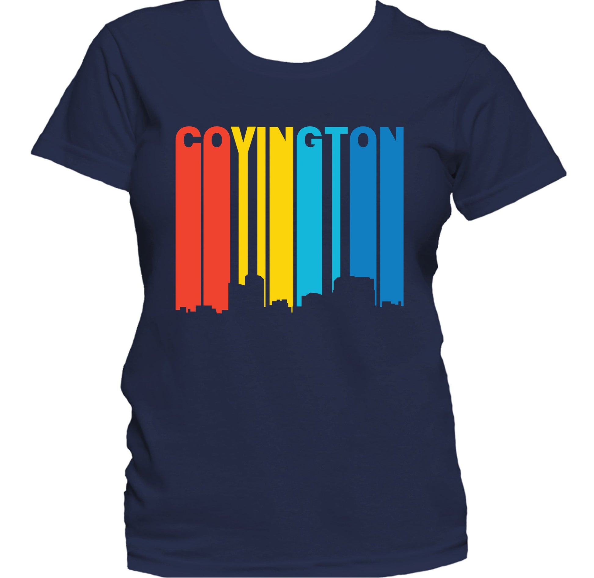 Retro 1970's Style Covington Kentucky Skyline Women's T-Shirt