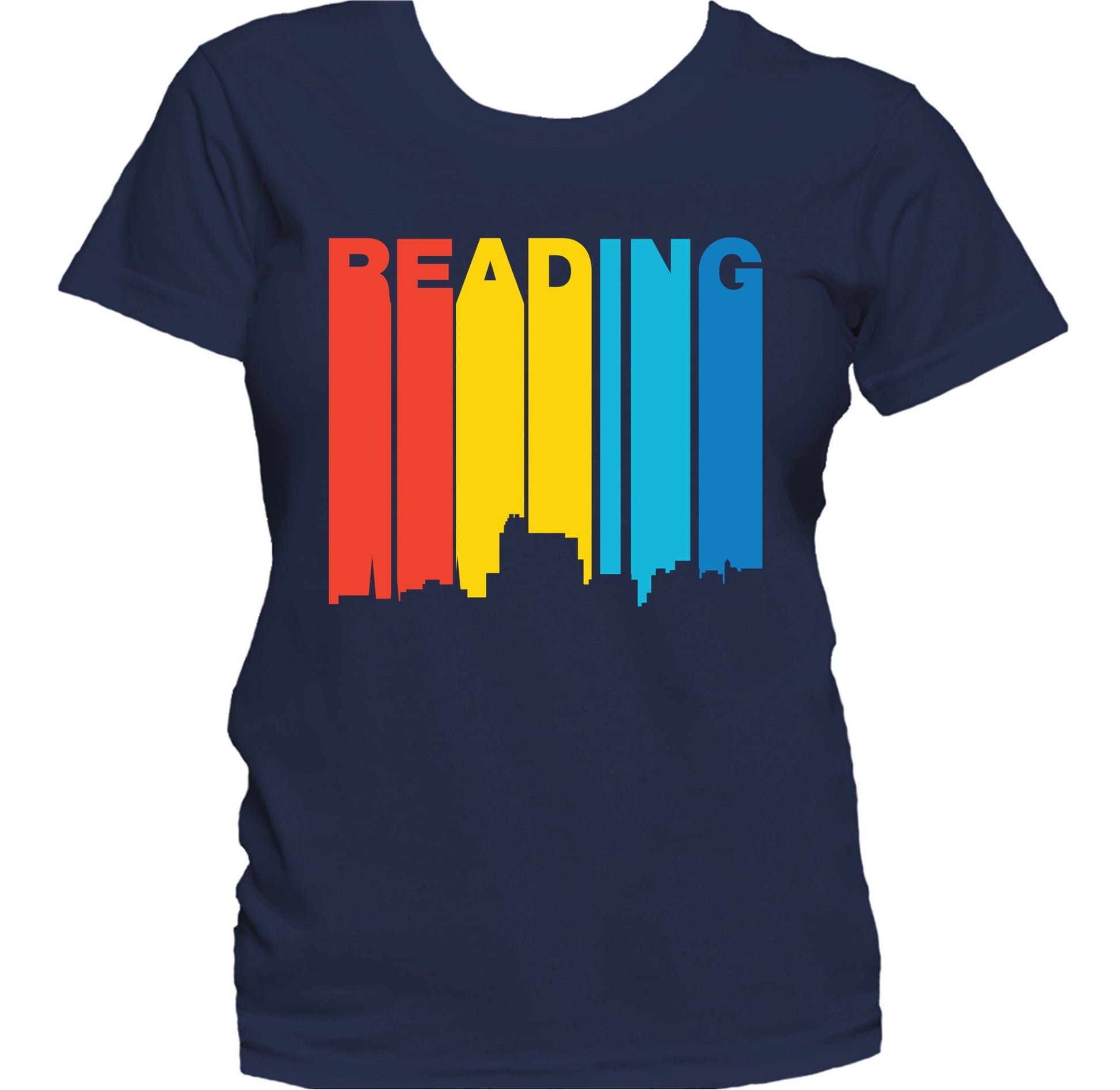 Retro 1970's Style Reading Pennsylvania Skyline Women's T-Shirt