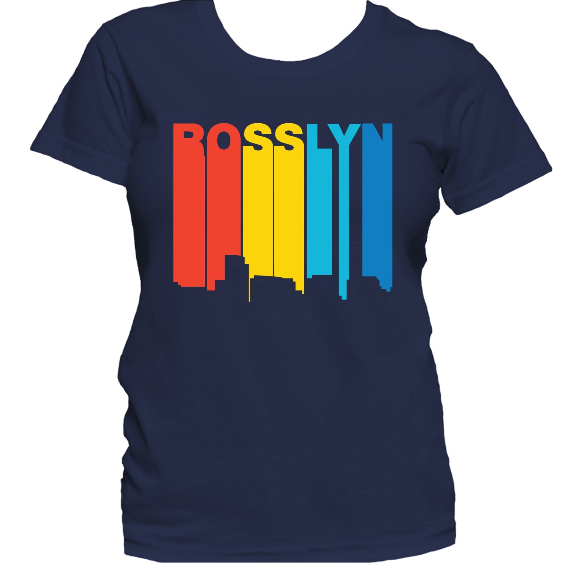 Retro 1970's Style Rosslyn Virginia Skyline Women's T-Shirt