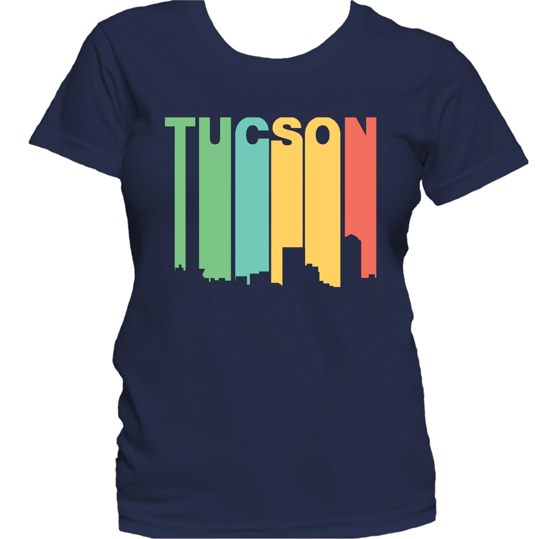 Retro 1970's Style Tucson Arizona Skyline Women's T-Shirt