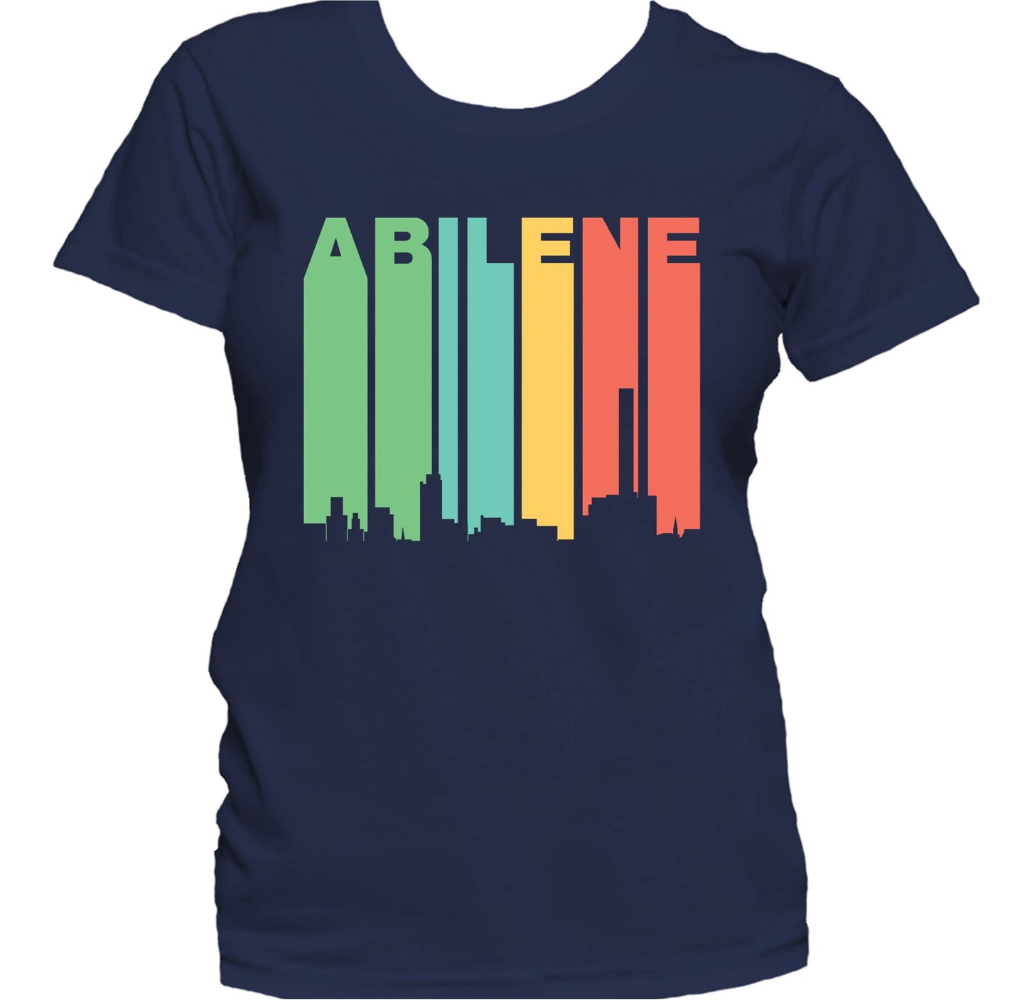 Retro 1970's Style Abilene Texas Skyline Women's T-Shirt