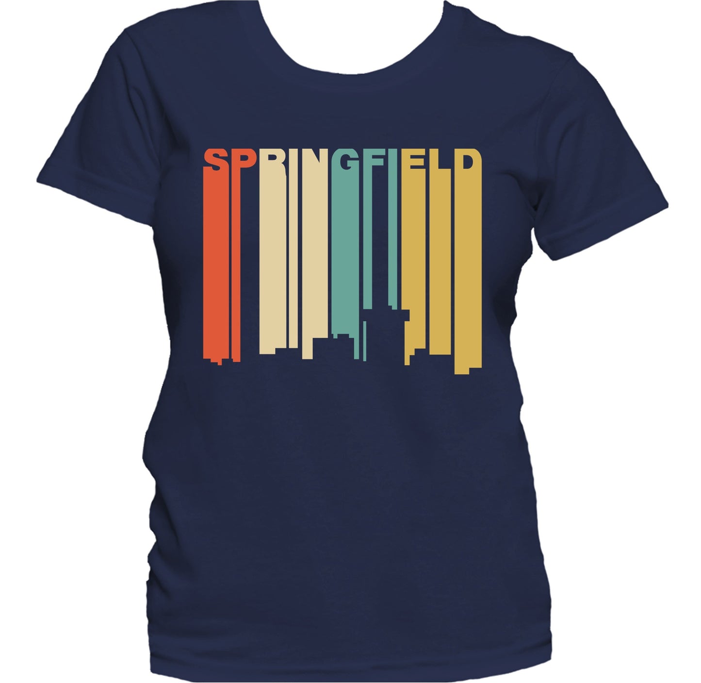 Retro 1970's Style Springfield Missouri Skyline Women's T-Shirt