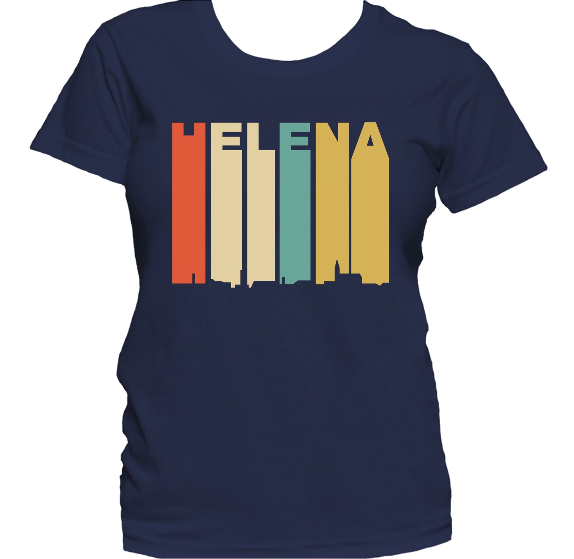 Retro 1970's Style Helena Montana Skyline Women's T-Shirt
