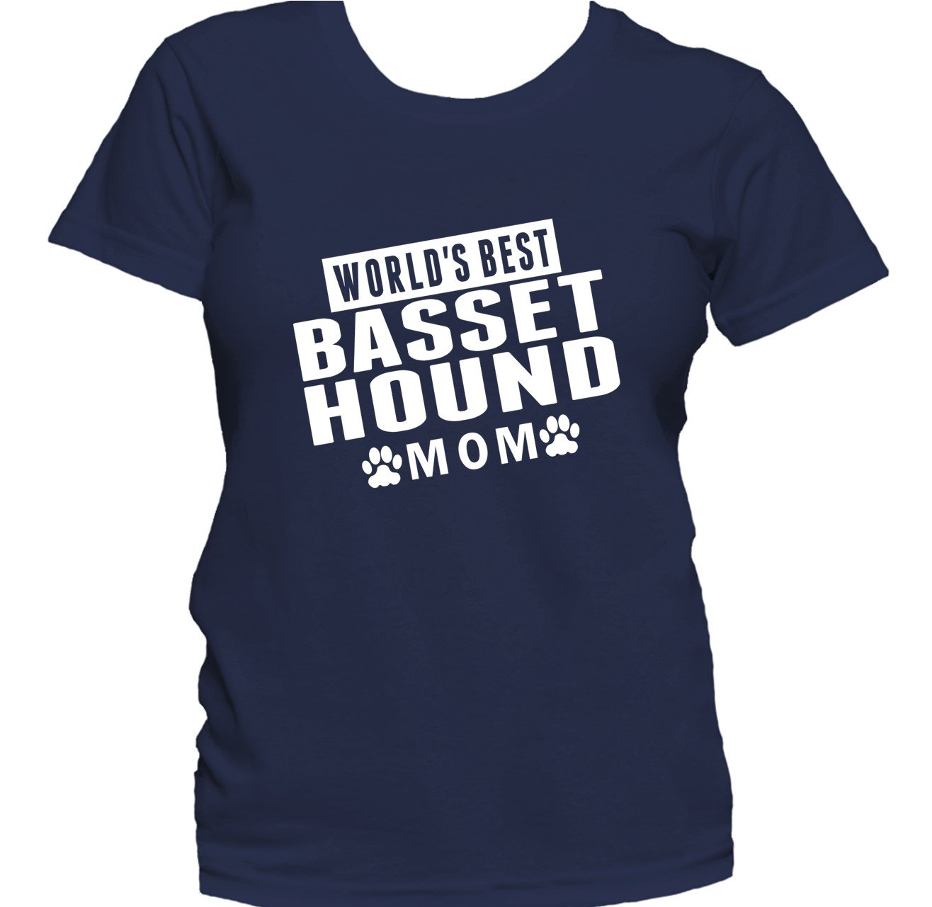 Basset Hound Mom Shirt - World's Best Basset Hound Mom Women's T-Shirt